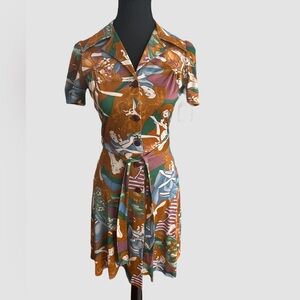 One of a kind vintage 70s dress/duster by Top Stitch